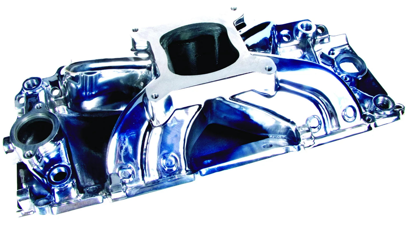 53036 - Chevy Big Block V8 Hurricane Oval Port Intake Manifold - Polished