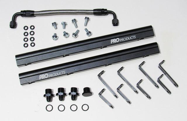 LS Fuel Rail Kit w/ Accessories - Black Finish