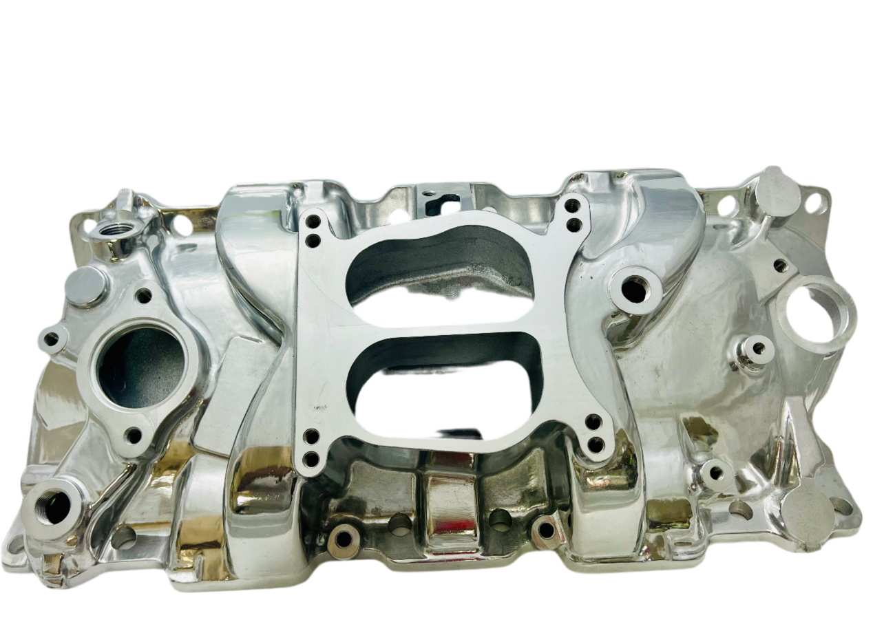 SBC V8 Cyclone Intake Manifold - Polished