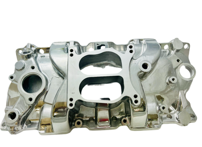 SBC V8 Cyclone Intake Manifold - Polished