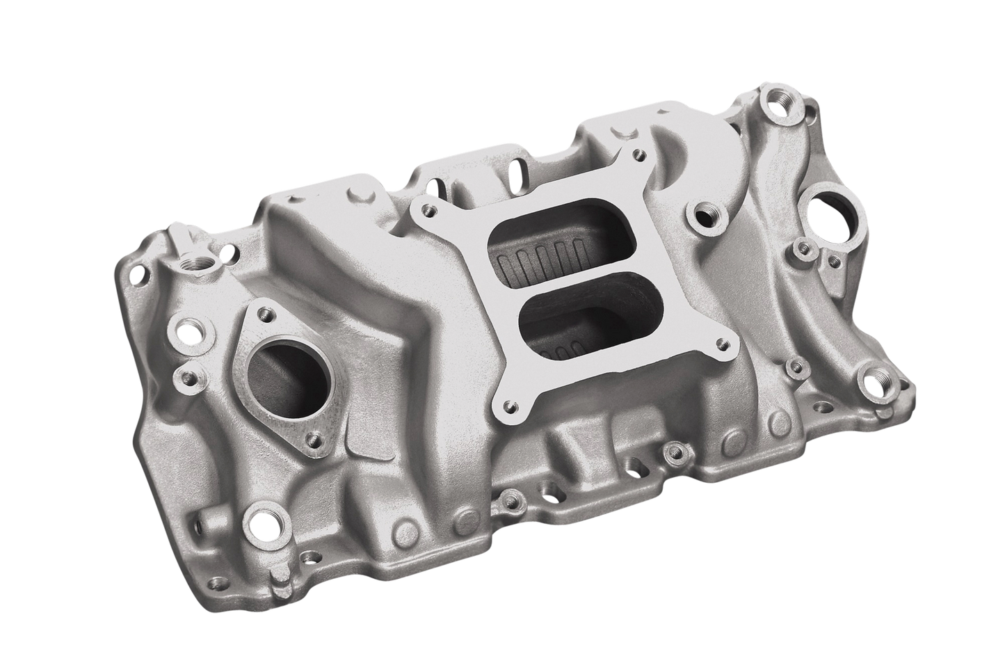 SBC Carb Cyclone+Plus Intake Manifold - Satin