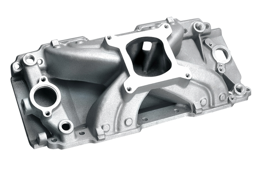 BB Chevy Hurricane Oval Port Intake Manifold - Satin #53037