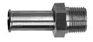 54184 - Straight S/S Ford Fuel Return Fitting - 3/8-NPT