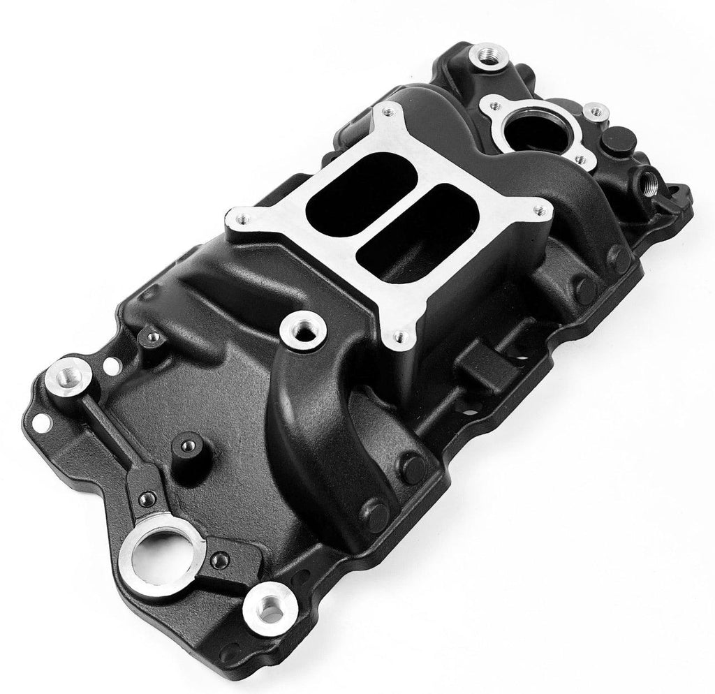 Small Block Chevy V8 Typhoon Intake Manifold - Black - Professional Products