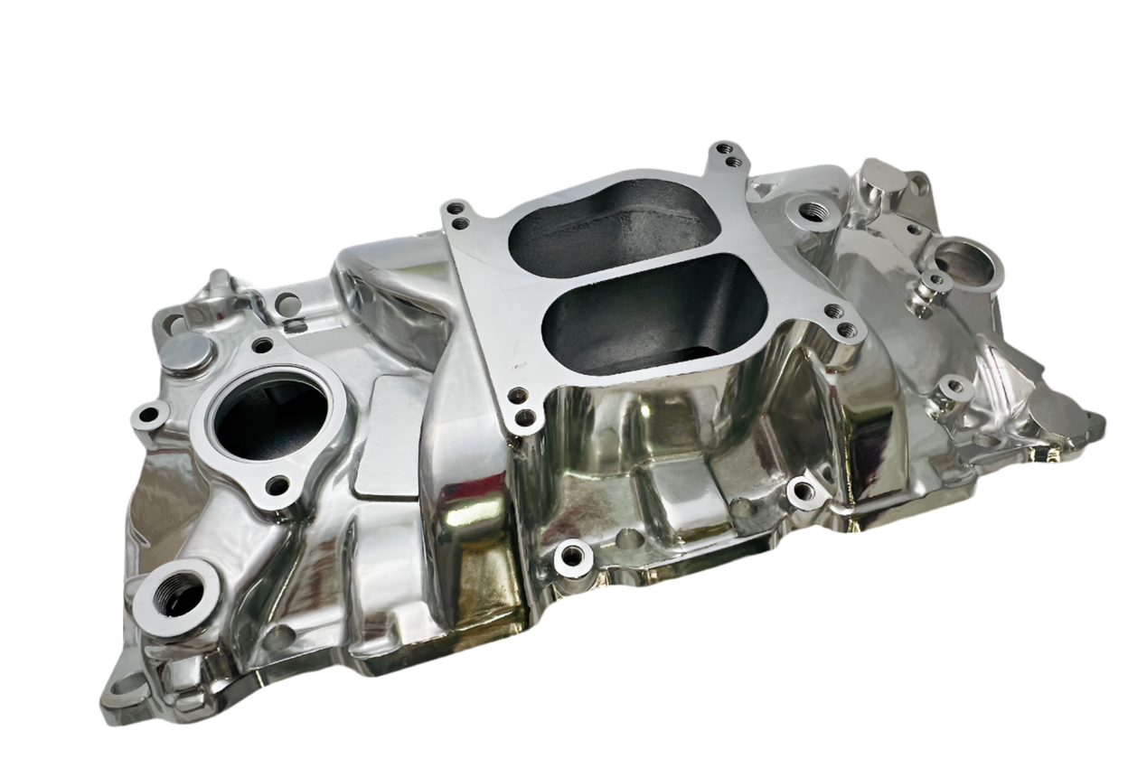 SBC V8 Cyclone Intake Manifold - Polished