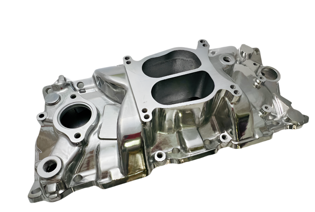 SBC V8 Cyclone Intake Manifold - Polished