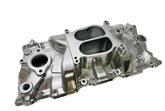 SBC V8 Cyclone Intake Manifold - Polished