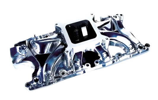 54030 – Hurricane Single Plane Manifold for all Small Block Ford V8s* – Polished