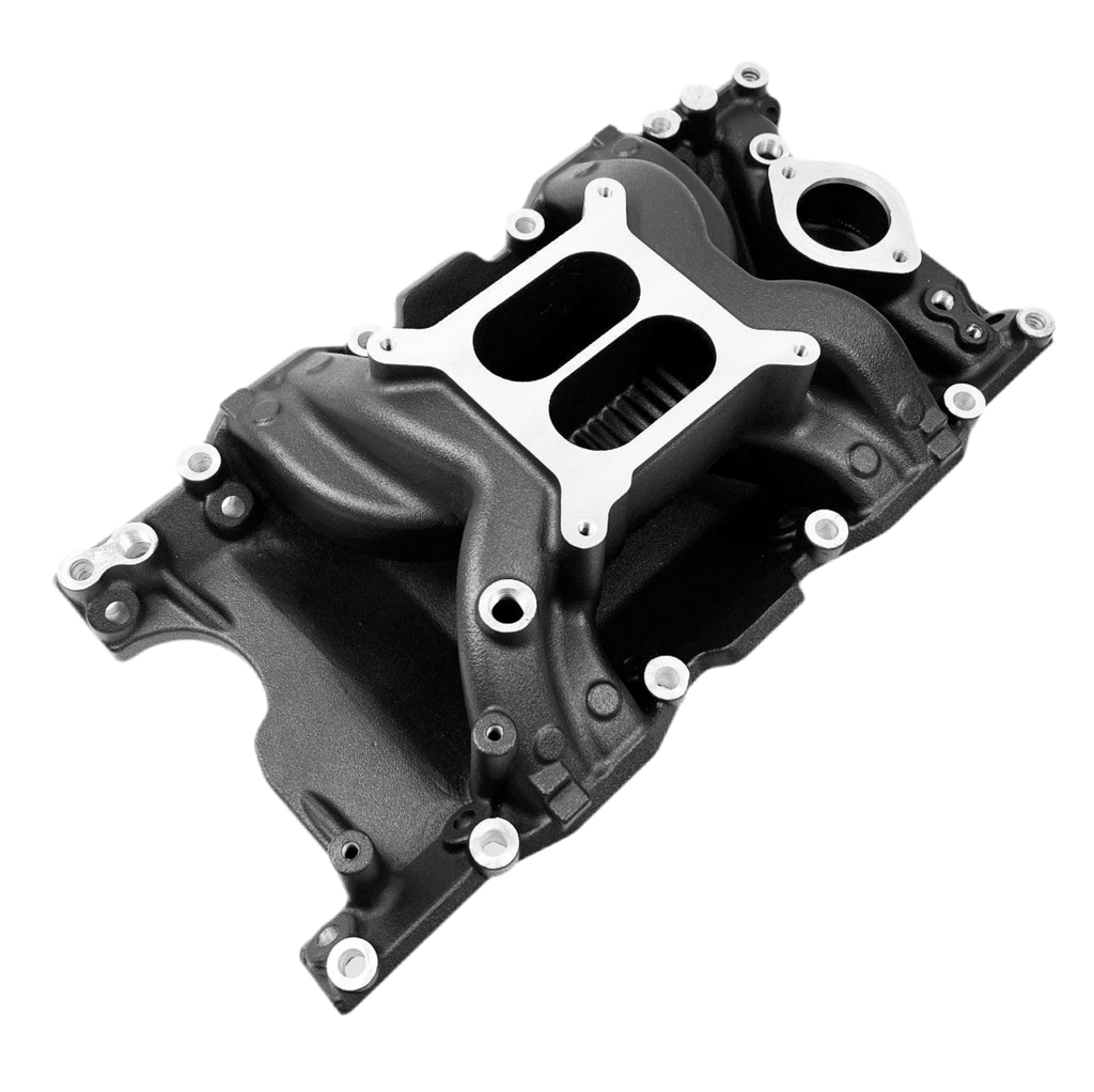 Small Block Mopar Intake Manifold - Crosswind - Black #55040