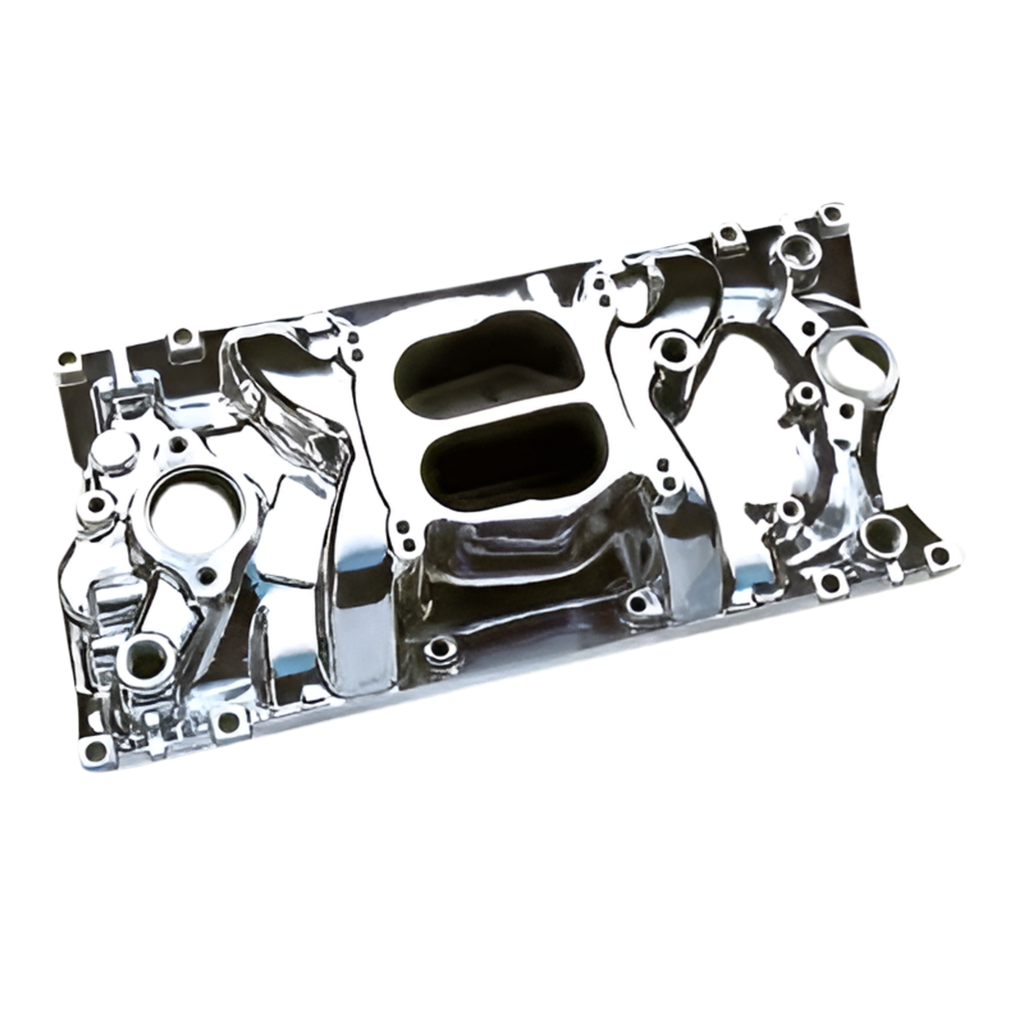 SBC Cyclone Intake Manifold w/ Vortec Heads - Polished