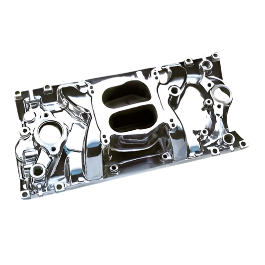 SBC Cyclone Intake Manifold w/ Vortec Heads - Polished