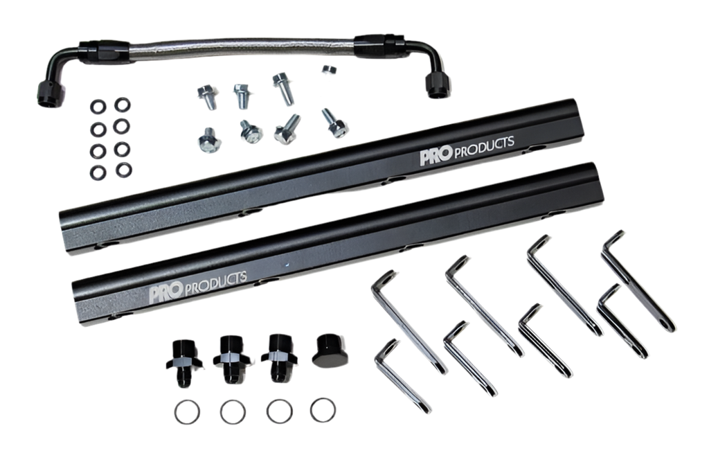 LSX Fuel Rail Kit w/ Accessories - Black