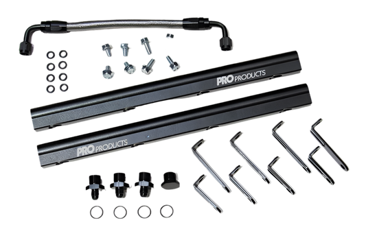 LSX Fuel Rail Kit w/ Accessories - Black