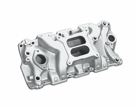 52013 - SB Chevy Cyclone+Plus Carbureted Intake Manifold Satin