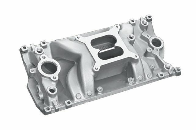 SBC Crosswind Dual Plane Intake Manifold - Satin