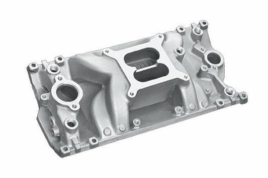 SBC Crosswind Dual Plane Intake Manifold - Satin - Professional Products