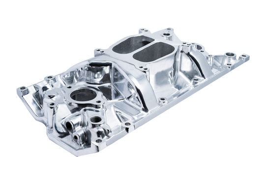 SBC Vortec Heads Cyclone Intake Manifold - Polished