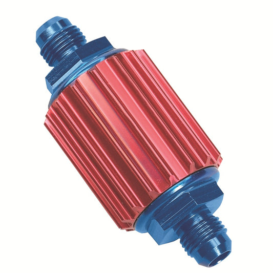 10216 -Inline Fuel Filter Red/Blue -6AN - Professional Products