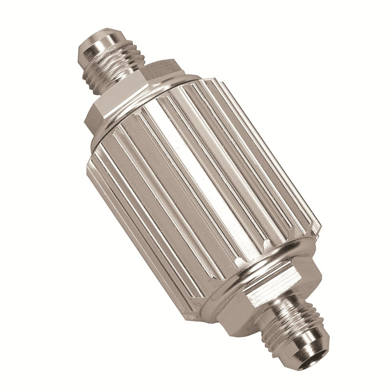 10217- Inline Fuel Filter Polished -6AN - Professional Products