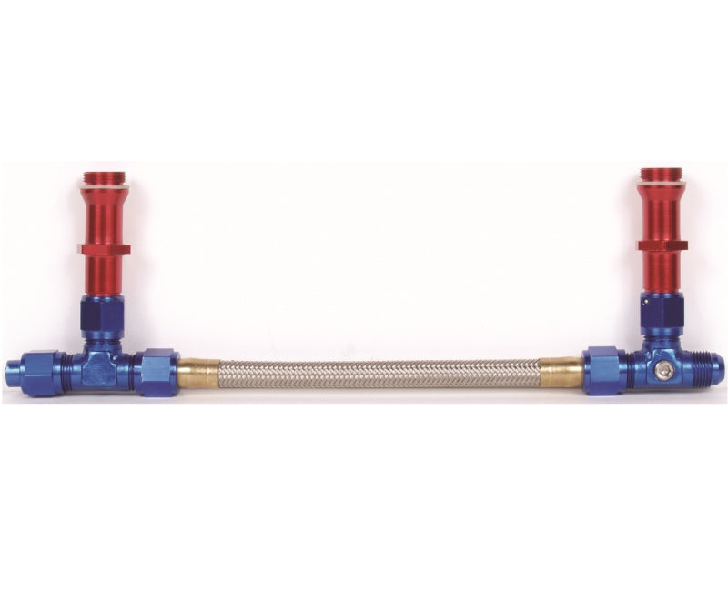 10401 - Holley 4500 with 7/8-20 threads -08AN inlet- Red/Blue - Professional Products