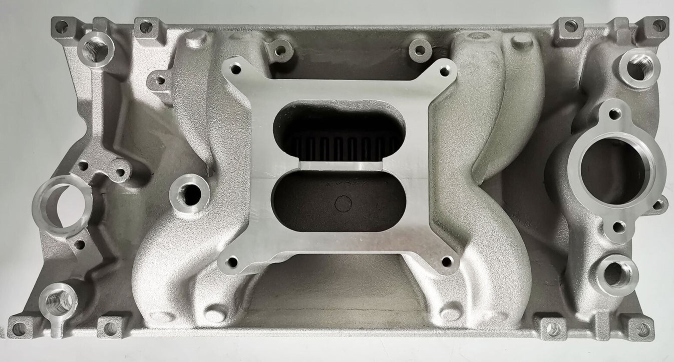 52001 SBC V8 Cyclone Intake Manifold Satin Professional Products