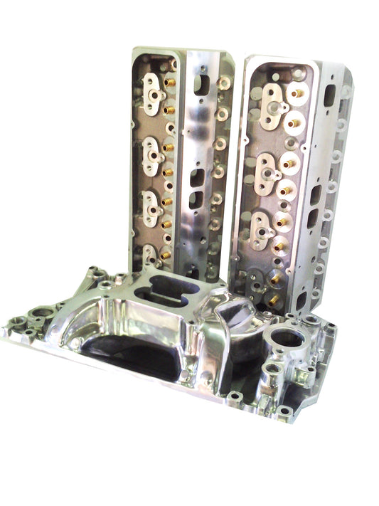 52027 - Small Block Chevy  Vortec V8 Crosswind Intake Manifold - Polished - Professional Products