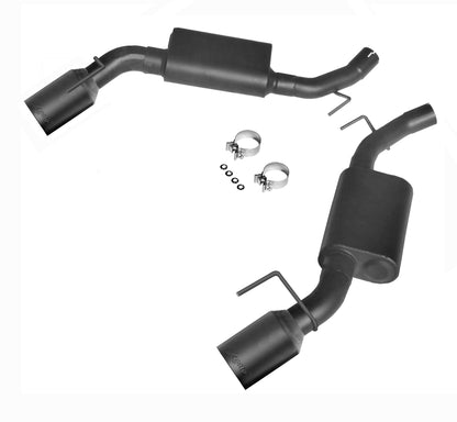 LEX4641 - 2014-15'Camaro Axle Back Kit - BLACK TIPS - Professional Products