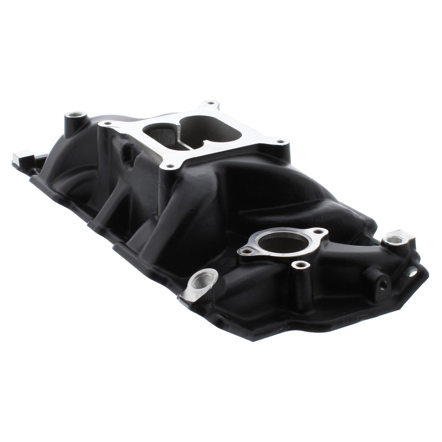 54042 -  SB Chevy Cyclone+Plus Carbureted Intake Manifold BLACK - Professional Products